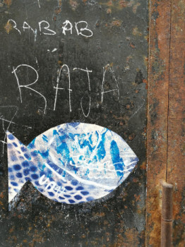 Œuvre contemporaine nommée « Poisson 47 », Réalisée par FAHIMA BOUBIA... NU