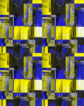 Œuvre contemporaine nommée « MOTIF PAPIER PEINT N°83 », Réalisée par DEKORTRONIK