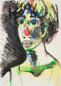 Œuvre contemporaine nommée « Portrait gouache 11 », Réalisée par SOPHIE PIGEON