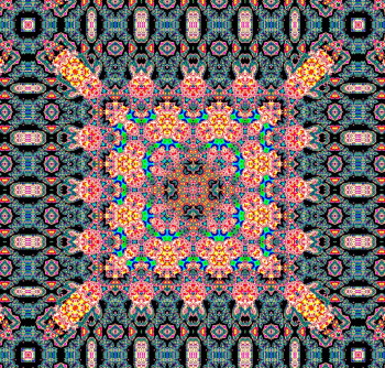 Œuvre contemporaine nommée « MOTIF TAPIS N° 3 », Réalisée par DEKORTRONIK