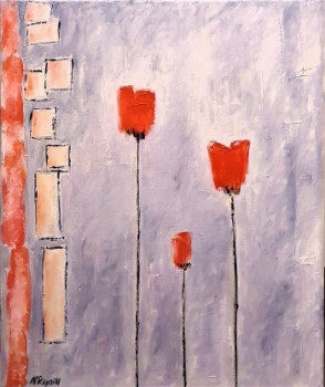 Œuvre contemporaine nommée « Tulipes », Réalisée par NADYA RIGAILL