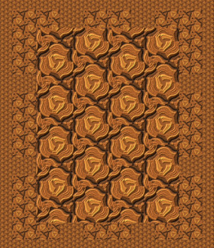 Œuvre contemporaine nommée « MOTIF TAPIS N° 11 », Réalisée par DEKORTRONIK