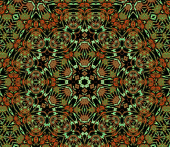 Œuvre contemporaine nommée « MOTIF TAPIS N° 30 », Réalisée par DEKORTRONIK