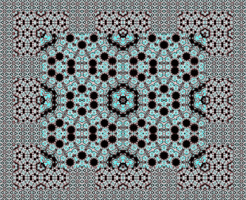 Œuvre contemporaine nommée « MOTIF TAPIS N° 32 », Réalisée par DEKORTRONIK