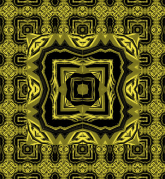 Œuvre contemporaine nommée « MOTIF TAPIS N° 34 », Réalisée par DEKORTRONIK