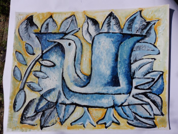 Œuvre contemporaine nommée « FIGURE OISEAU », Réalisée par FAYARD