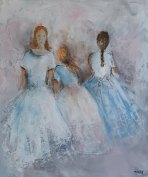 Œuvre contemporaine nommée « TROIS SOEURS », Réalisée par MIREILLE MAURY