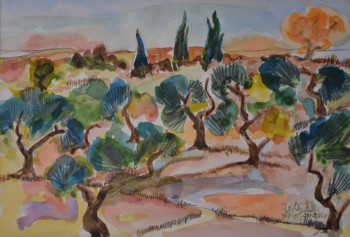 Œuvre contemporaine nommée « De Oran à Tlemcen 2 », Réalisée par AFFIF CHERFAOUI