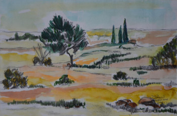 Œuvre contemporaine nommée « De Oran à Tlemcen 5 », Réalisée par AFFIF CHERFAOUI
