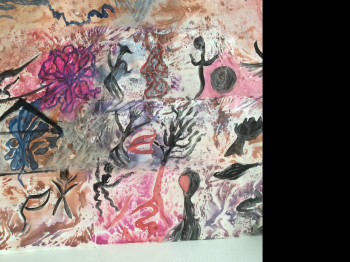 Œuvre contemporaine nommée « Apres une méga tornade », Réalisée par KARINA LECESNE
