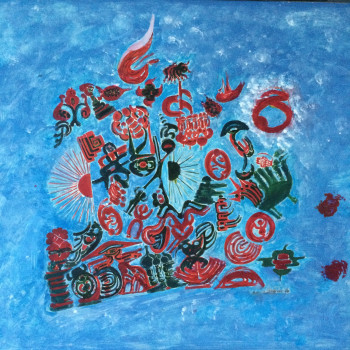 Œuvre contemporaine nommée « Symboles », Réalisée par KARINA LECESNE