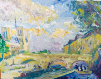 Œuvre contemporaine nommée « VUE DE PARIS », Réalisée par FAYARD