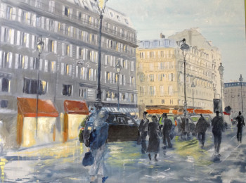 Œuvre contemporaine nommée « Gare de Lyon », Réalisée par HUGHES DE LA TAILLE