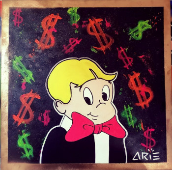 Œuvre contemporaine nommée « Richie Rich Dreaming », Réalisée par ARIé