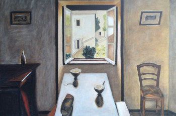 Œuvre contemporaine nommée « Table avec vue », Réalisée par GWENAELLE EL SAYED