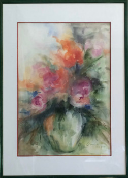 Œuvre contemporaine nommée « bouquet de fleur », Réalisée par MARTINEC