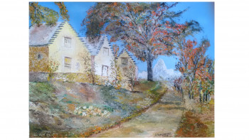 Œuvre contemporaine nommée « Les granges de Cominac (Ariège) », Réalisée par GUY ROMEDENNE