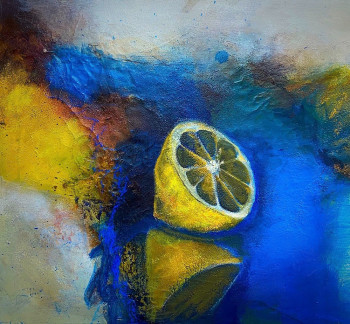 Œuvre contemporaine nommée « Citron », Réalisée par VIVIANE LESZCZYNSKI