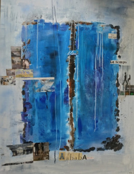 Œuvre contemporaine nommée « Bleu », Réalisée par ODILE GASLONDE