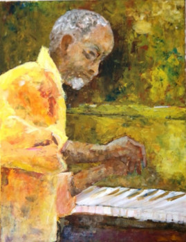 Œuvre contemporaine nommée « Le pianiste », Réalisée par POMMEZ