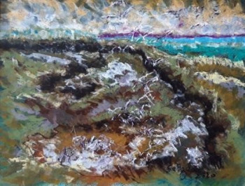 Œuvre contemporaine nommée « LE GOLFE DU MORBIHAN AUX ENVIRONS DE SARZEAU », Réalisée par MARIE-PIERRE ESTEVE