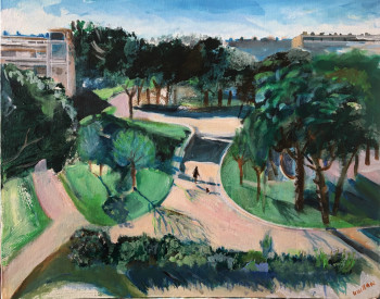 Œuvre contemporaine nommée « Vue sur parc », Réalisée par CATHERINE GUITTON
