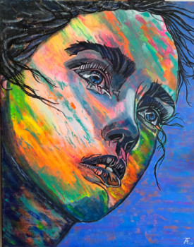 Œuvre contemporaine nommée « Technique mixte 4818 », Réalisée par A.T.1801