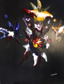 Œuvre contemporaine nommée « noirfloralies », Réalisée par FABRICE GRUWE