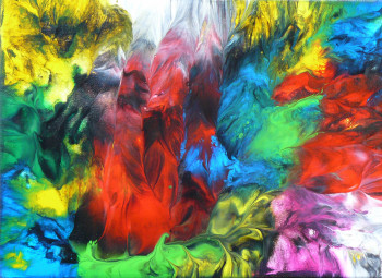 Œuvre contemporaine nommée « Pich ' magic abstract art 126 », Réalisée par PICH