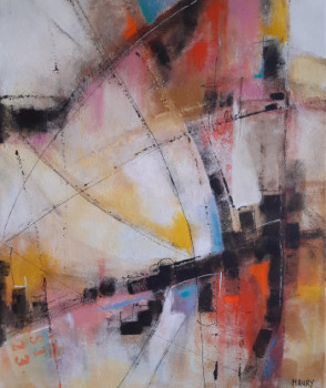 Œuvre contemporaine nommée « COMPOSITION 1 », Réalisée par MIREILLE MAURY