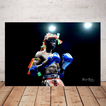 Œuvre contemporaine nommée « Portrait de Boxeur, Imprimée sur Plexiglass, unebellephoto.com », Réalisée par FAROUK