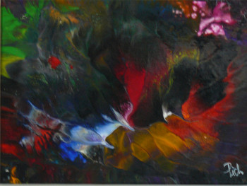 Œuvre contemporaine nommée « Pich ' magic abstract art 135 », Réalisée par PICH