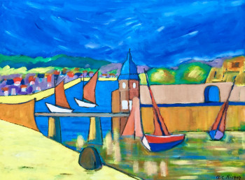 Œuvre contemporaine nommée « Concarneau », Réalisée par ALAIN-CHARLES RICHER