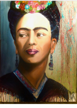 Œuvre contemporaine nommée « Frida », Réalisée par JMR