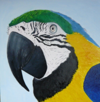 Œuvre contemporaine nommée « Ara bleu du Parc Amazonia », Réalisée par PICH