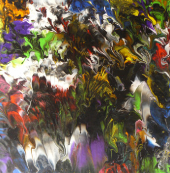 Œuvre contemporaine nommée « Pich ' magic abstract art 152 », Réalisée par PICH
