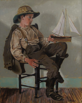 Œuvre contemporaine nommée « Un jeune marin en herbe », Réalisée par REBER KAROL