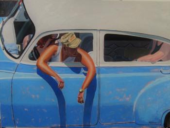 Œuvre contemporaine nommée « Chauffeur cubain », Réalisée par REBER KAROL