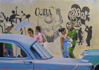 Œuvre contemporaine nommée « Havana », Réalisée par REBER KAROL