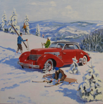 Œuvre contemporaine nommée « {"fr":"1937 Cord model 812 Sportsman's Convertible coup\u00e9","en":"1937 Cord model 812 Sportsman's Convertible coup\u00e9"} », Réalisée par REBER KAROL