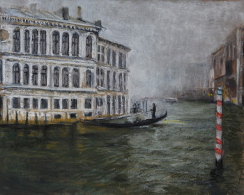 Œuvre contemporaine nommée « {"fr":"le grand canal","en":"le grand canal"} », Réalisée par CORINNE QUIBEL