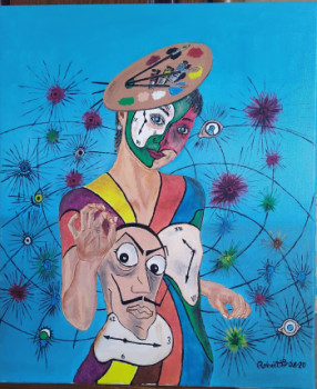 Œuvre contemporaine nommée « Hommage à Dali », Réalisée par ROBERT