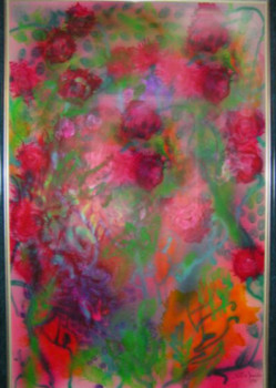 Œuvre contemporaine nommée « Les roses », Réalisée par MITRA SHAHKAR