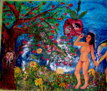 Œuvre contemporaine nommée « La naissance de la culpabilité ( Birth of guilt) », Réalisée par MITRA SHAHKAR