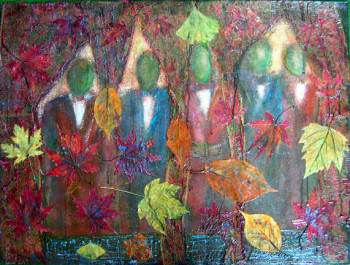Œuvre contemporaine nommée « La fête de l'automne », Réalisée par MITRA SHAHKAR