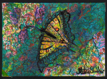 Œuvre contemporaine nommée « Papillon. En photo numérique seulement. », Réalisée par MITRA SHAHKAR