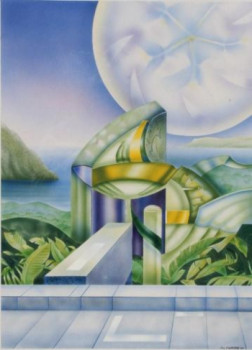 Œuvre contemporaine nommée « Tropiques 1 », Réalisée par CAVATORE GUI