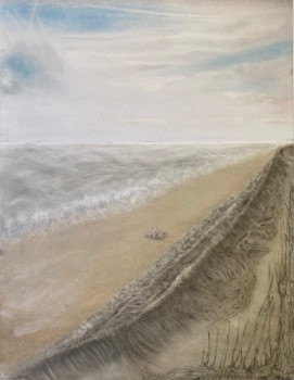 Œuvre contemporaine nommée « La mer et moi », Réalisée par SEILA KONG