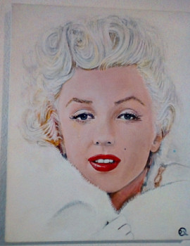Œuvre contemporaine nommée « Marilyn Monroe portrait », Réalisée par PIERRE-YVES QUEMENER