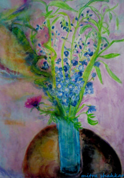 Œuvre contemporaine nommée « Bouquet d'ombre et  de lumière. », Réalisée par MITRA SHAHKAR